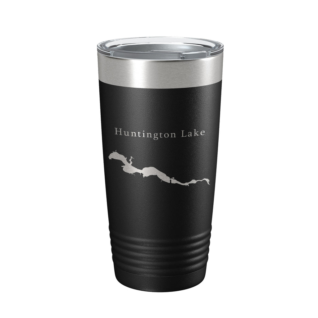 Huntington Lake Map Tumbler Travel Mug Insulated Laser Engraved Coffee Cup Indiana 20 oz