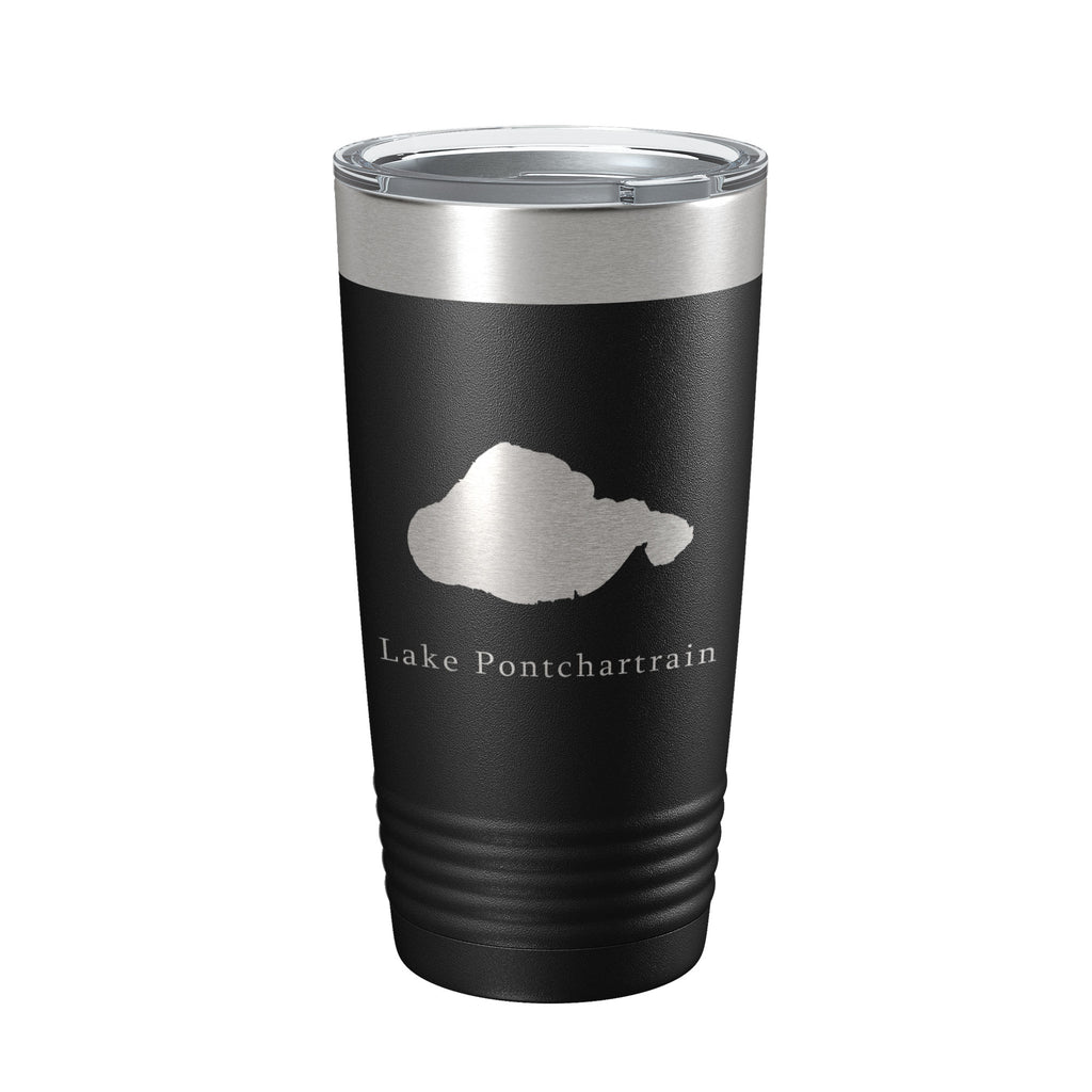 Lake Pontchartrain Map Tumbler Travel Mug Insulated Laser Engraved Coffee Cup New Orleans, Louisiana 20 oz
