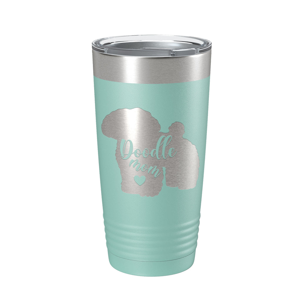 Doodle Mom Tumbler Dog Travel Mug Gift Insulated Laser Engraved Coffee Cup 20 oz