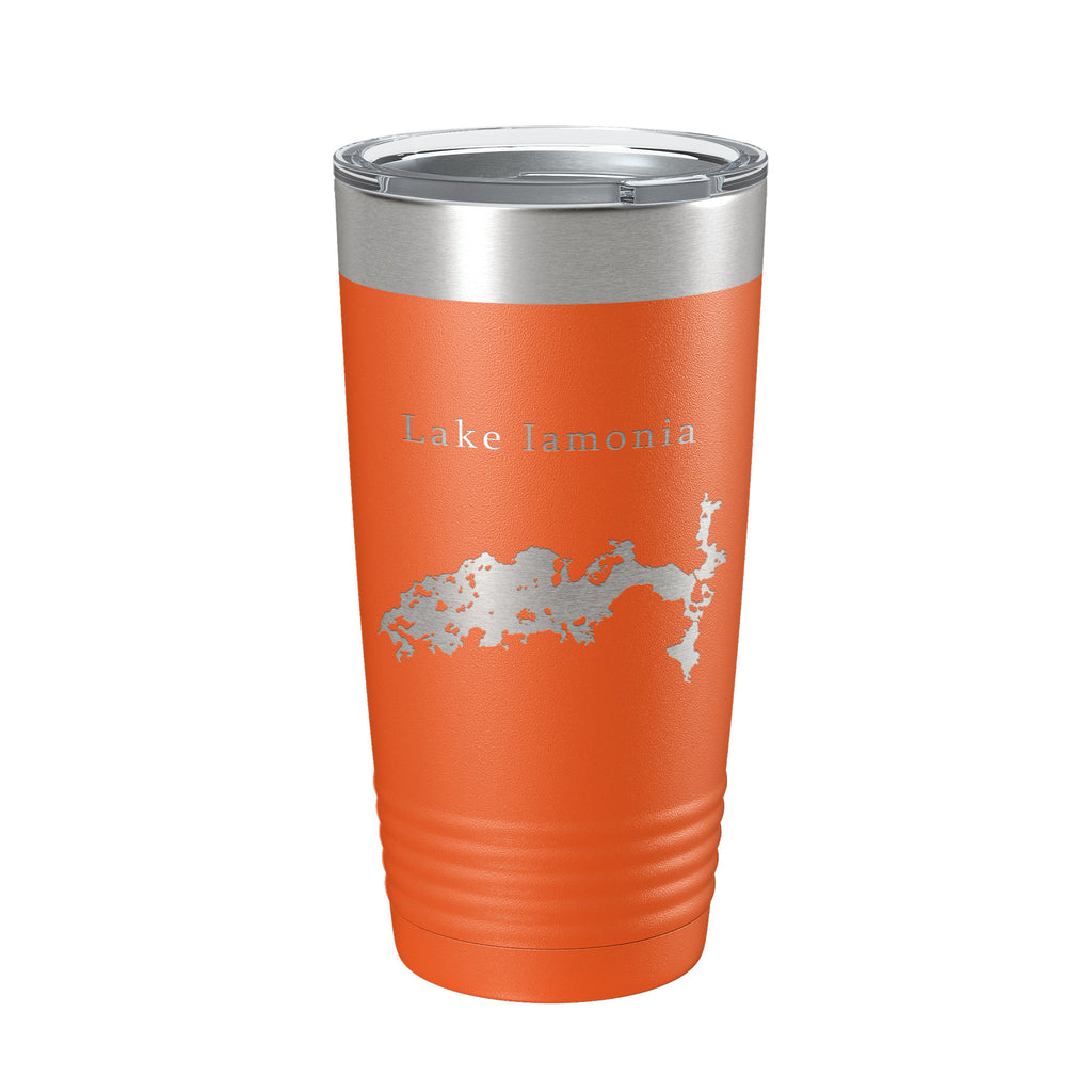 Lake Iamonia Map Tumbler Travel Mug Insulated Laser Engraved Coffee Cup Florida 20 oz
