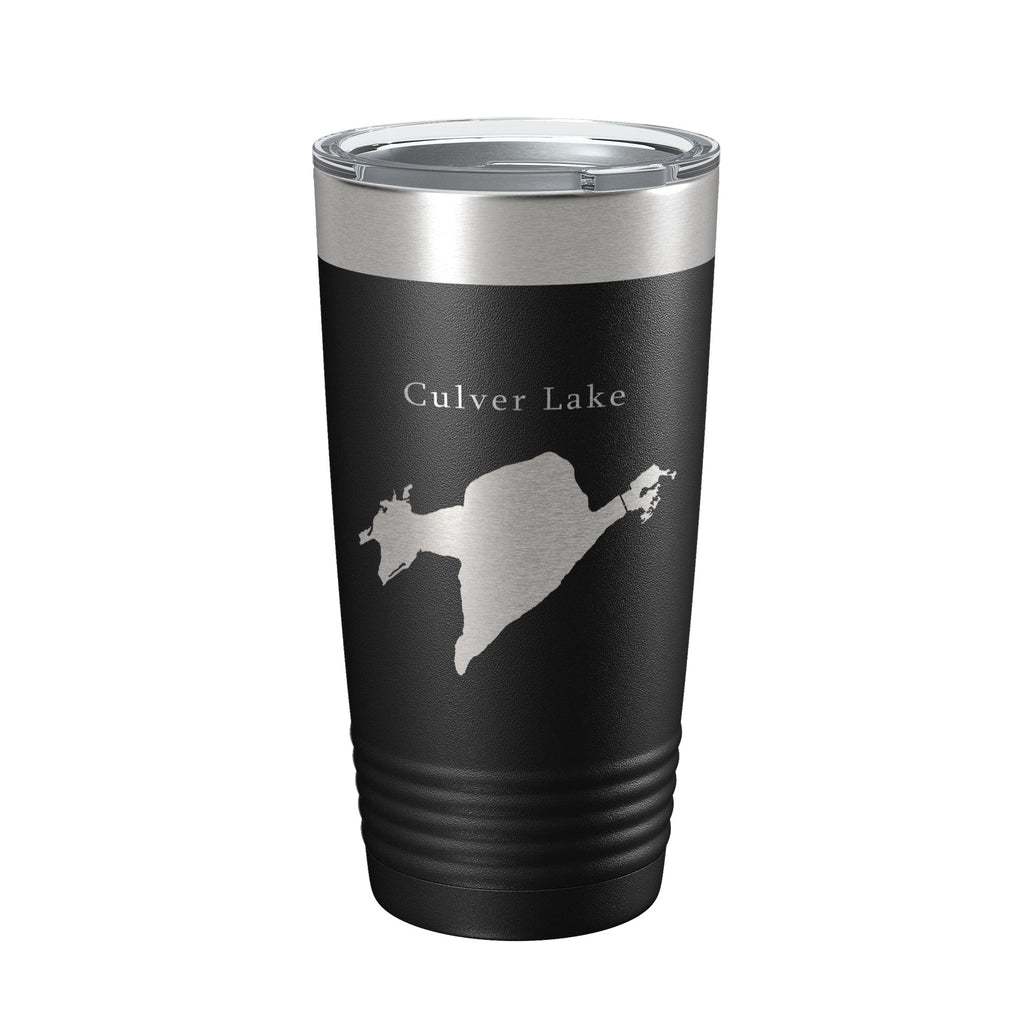 Culver Lake Map Tumbler Travel Mug Insulated Laser Engraved Coffee Cup New Jersey 20 oz