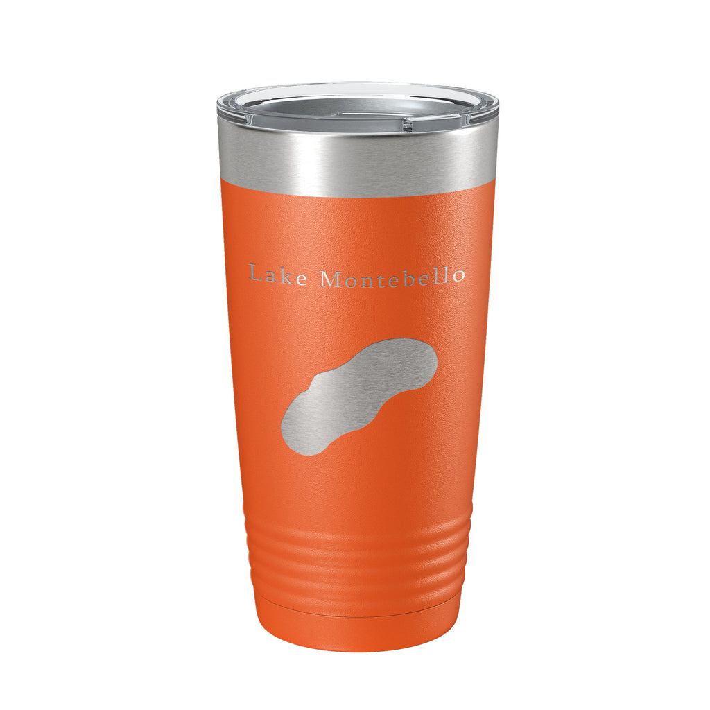 Lake Montebello Map Tumbler Travel Mug Insulated Laser Engraved Coffee Cup Maryland 20 oz
