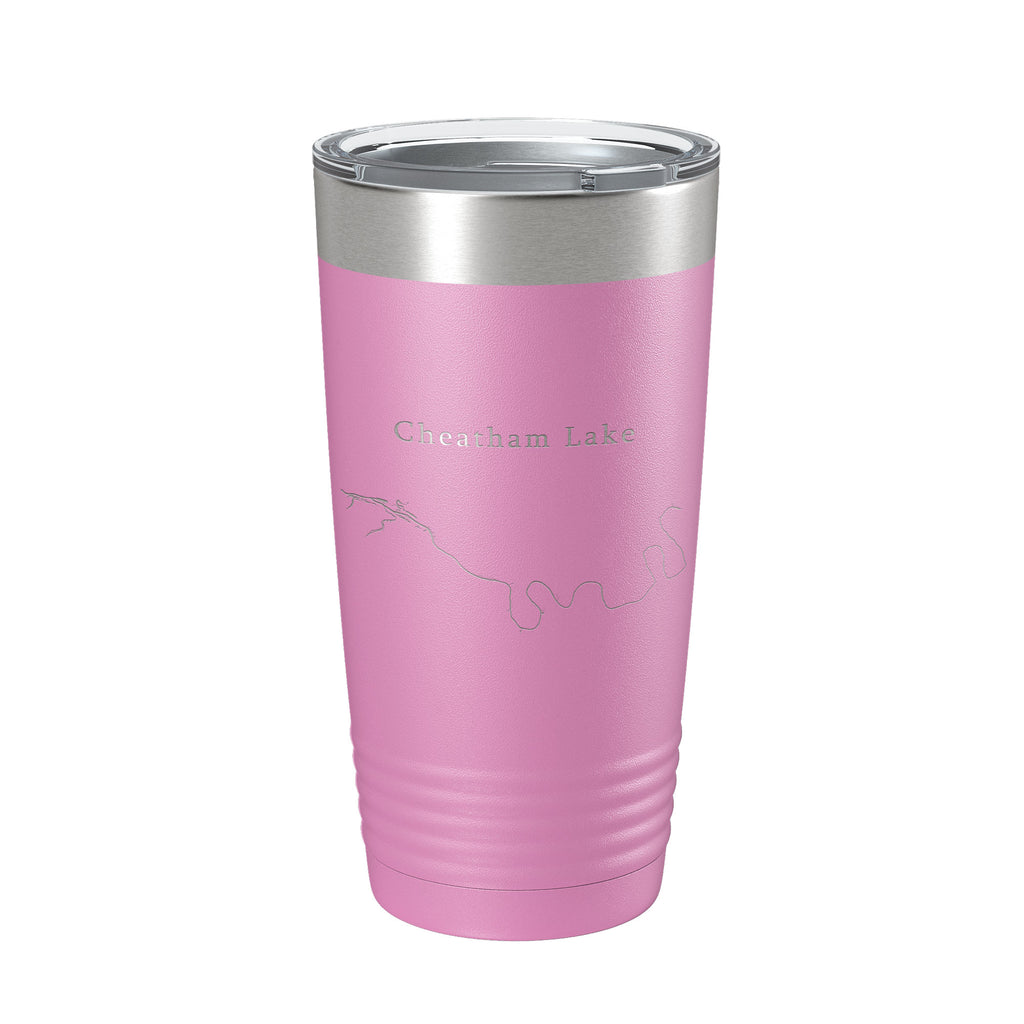 Cheatham Lake Map Tumbler Travel Mug Insulated Laser Engraved Coffee Cup Nashville Tennessee 20 oz