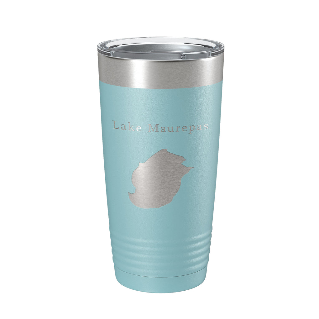 Lake Maurepas Map Tumbler Travel Mug Insulated Laser Engraved Coffee Cup Louisiana 20 oz
