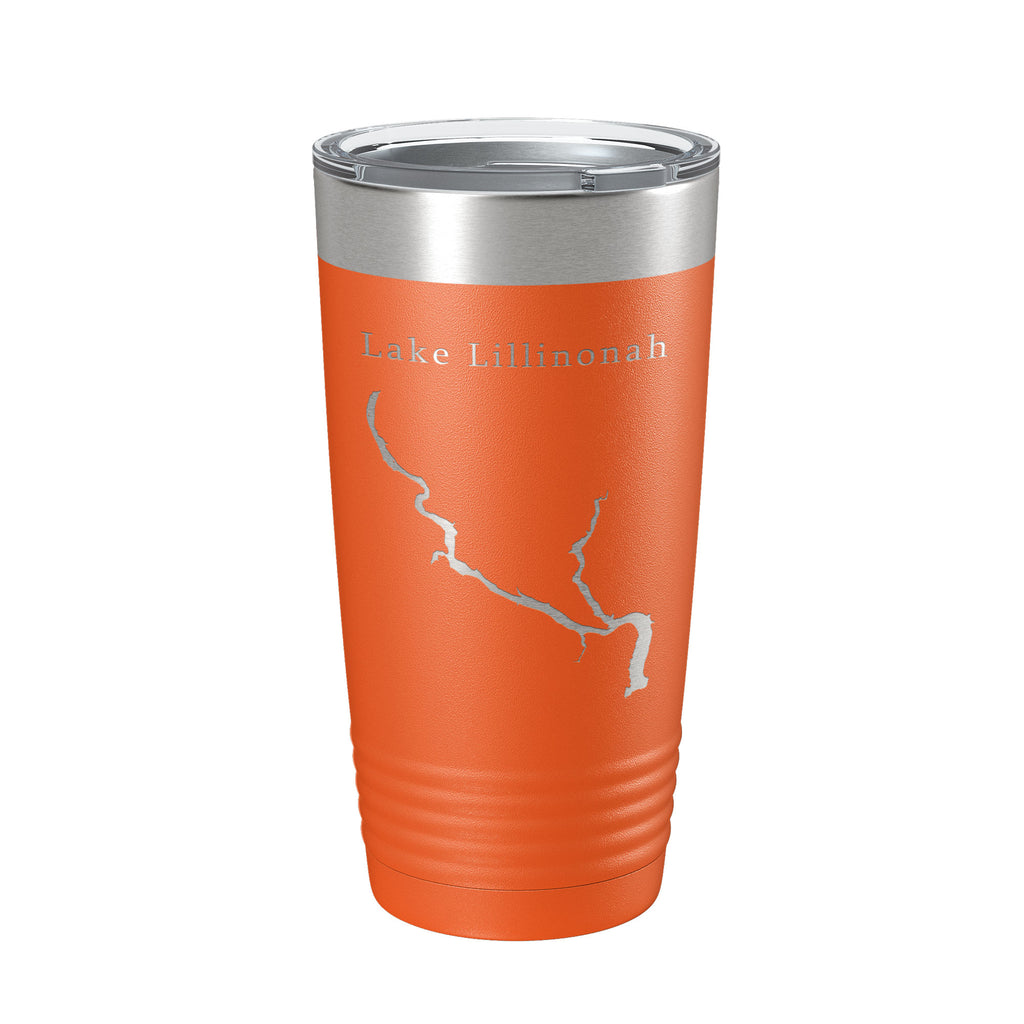 Lake Lillinonah Map Tumbler Travel Mug Insulated Laser Engraved Coffee Cup Housatonic River Connecticut 20 oz