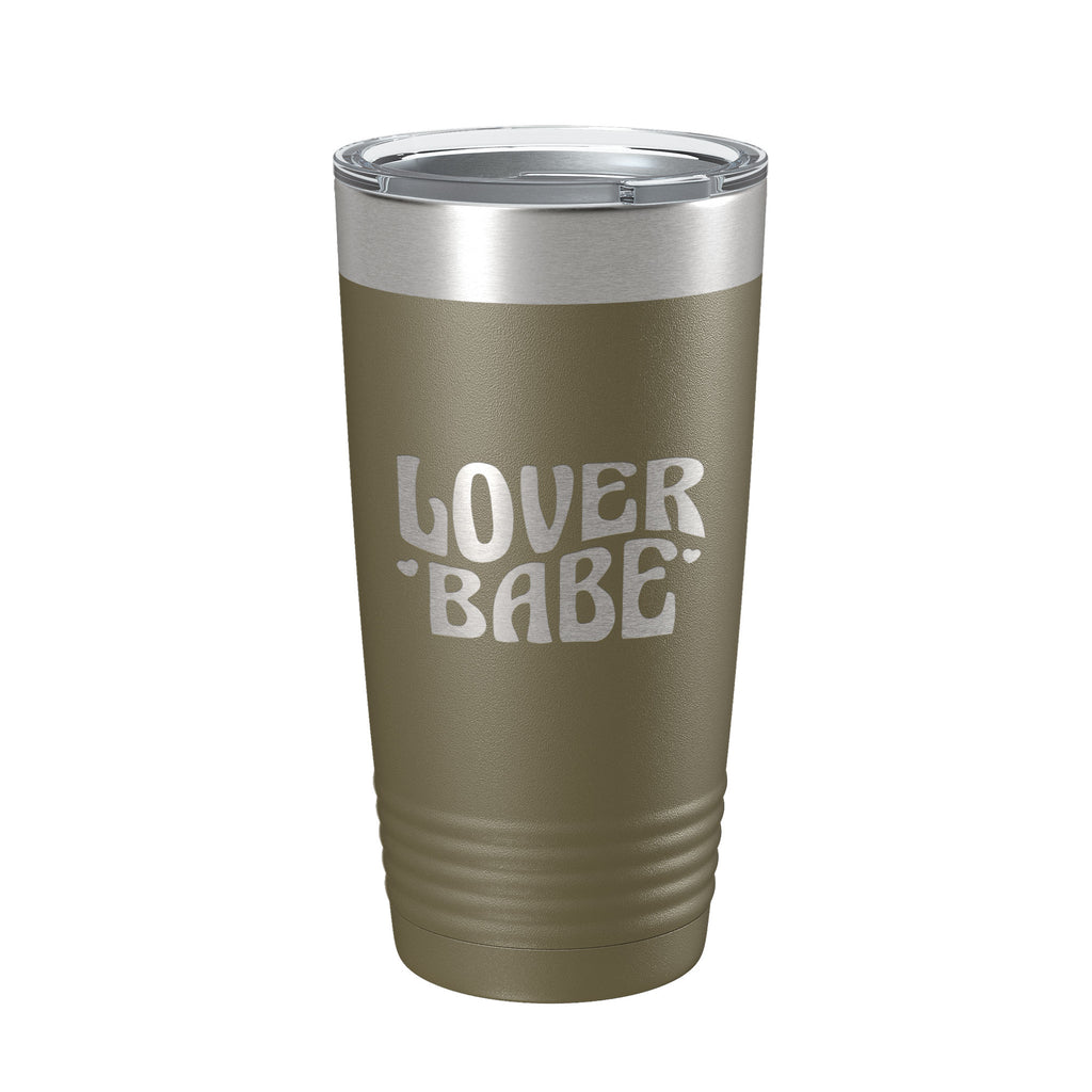 Lover Babe Tumbler Cute Retro Travel Mug Insulated Laser Engraved Coffee Cup 20 oz