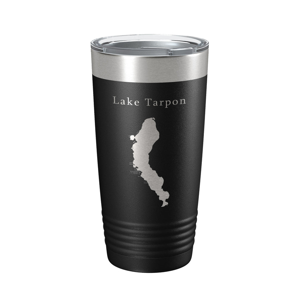 Lake Tarpon Map Tumbler Travel Mug Insulated Laser Engraved Coffee Cup Florida 20 oz
