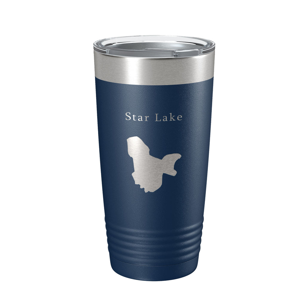 Star Lake Map Tumbler Travel Mug Insulated Laser Engraved Coffee Cup Putnam County Florida 20 oz