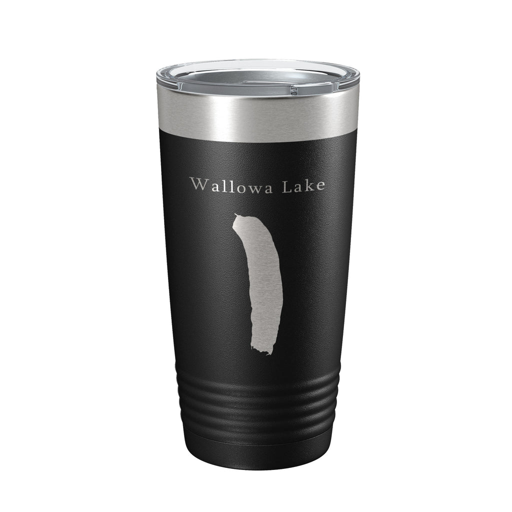 Wallowa Lake Map Tumbler Travel Mug Insulated Laser Engraved Coffee Cup Oregon 20 oz