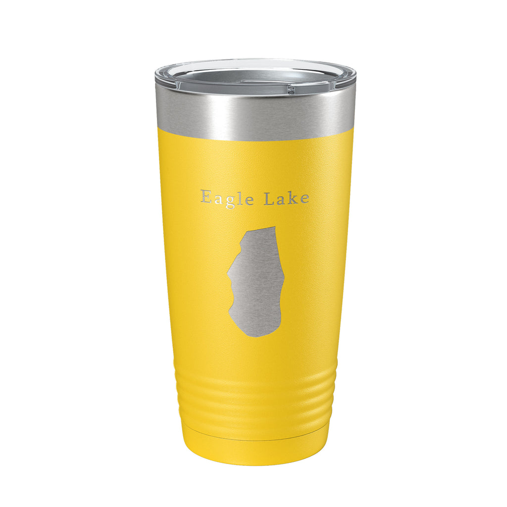 Eagle Lake Map Tumbler Travel Mug Insulated Laser Engraved Coffee Cup Pennsylvania 20 oz