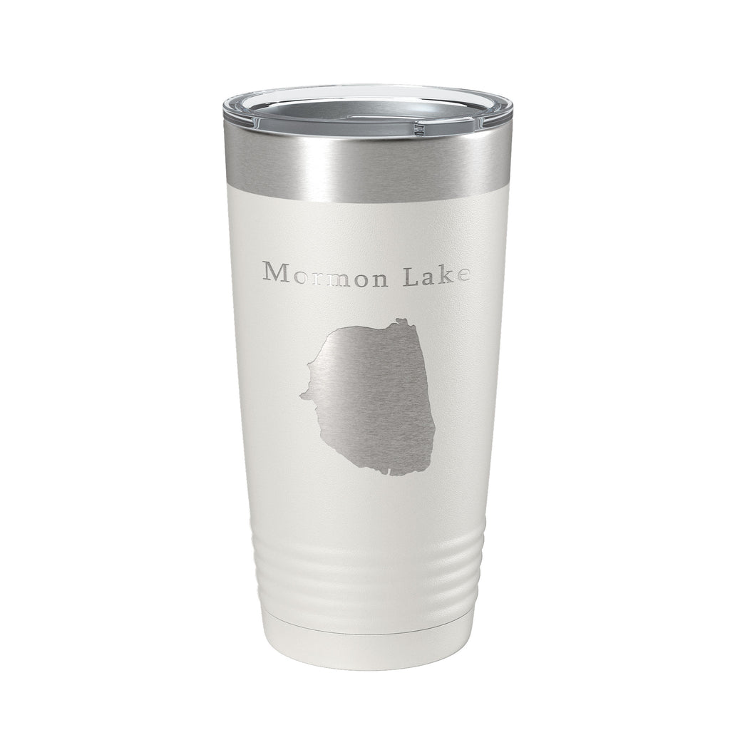 Mormon Lake Map Tumbler Travel Mug Insulated Laser Engraved Coffee Cup Arizona 20 oz