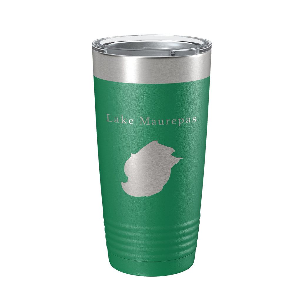 Lake Maurepas Map Tumbler Travel Mug Insulated Laser Engraved Coffee Cup Louisiana 20 oz