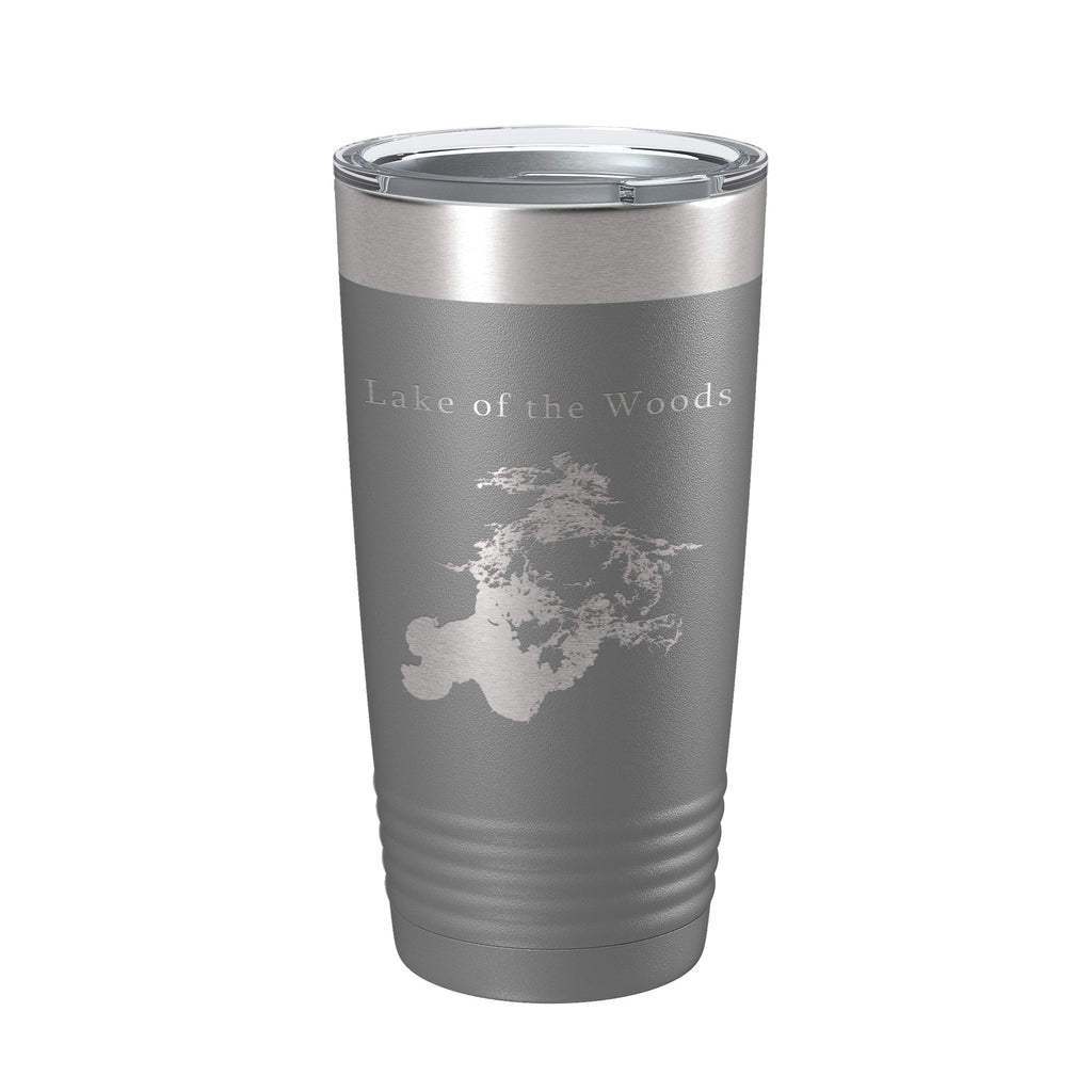 Lake of the Woods Map Tumbler Travel Mug Insulated Laser Engraved Coffee Cup Minnesota 20 oz