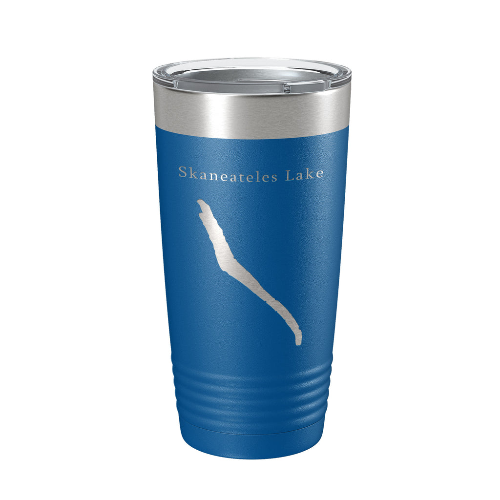 Skaneateles Lake Map Tumbler Travel Mug Insulated Laser Engraved Coffee Cup New York 20 oz