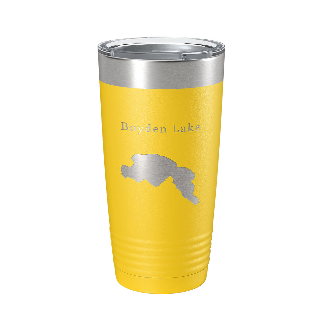 Boyden Lake Map Tumbler Travel Mug Insulated Laser Engraved Coffee Cup Maine 20 oz