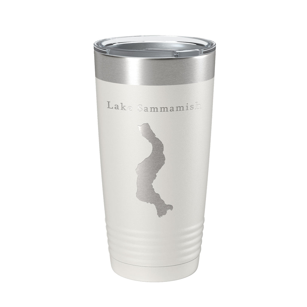 Lake Sammamish Map Tumbler Travel Mug Insulated Laser Engraved Coffee Cup Washington 20 oz