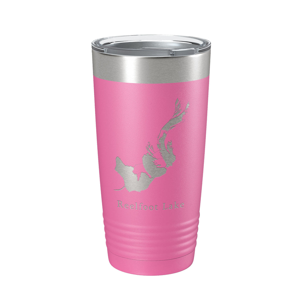 Reelfoot Lake Map Tumbler Travel Mug Insulated Laser Engraved Coffee Cup Tennessee Kentucky 20 oz