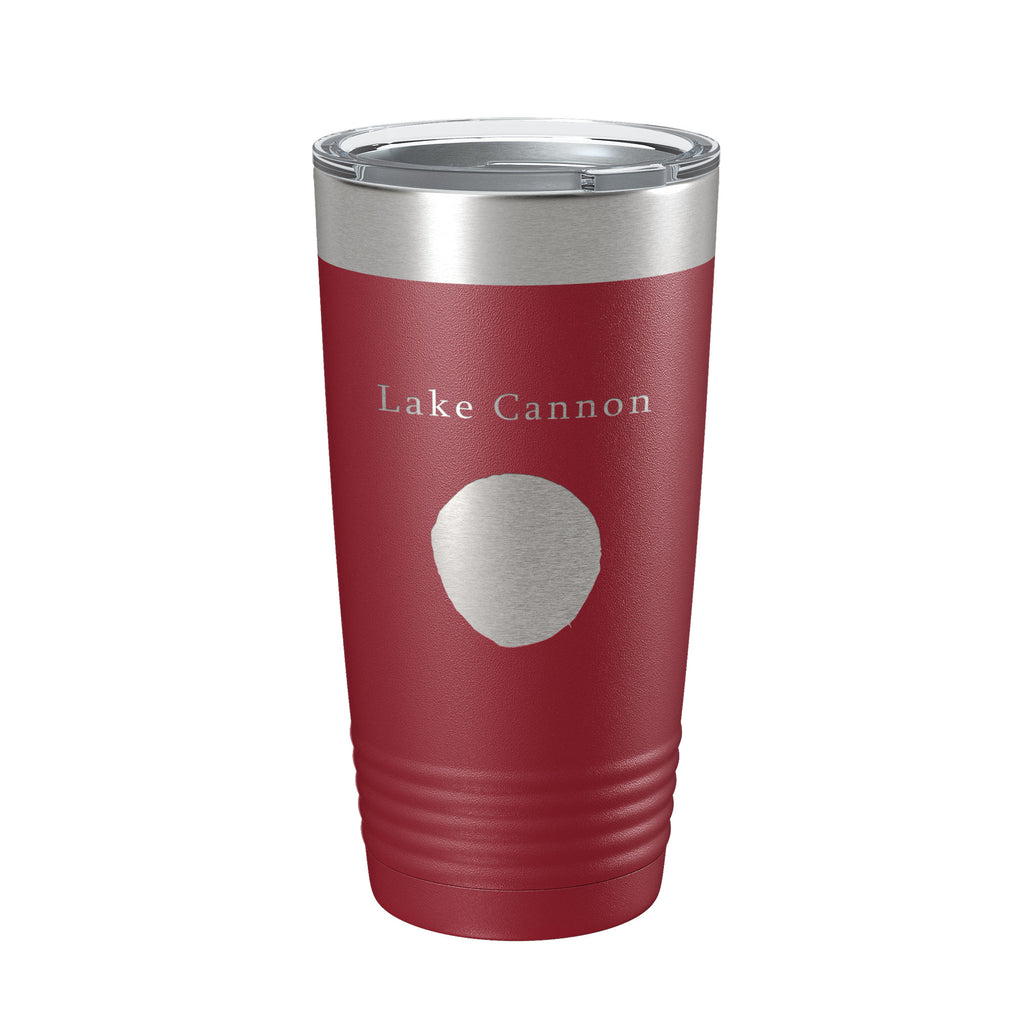 Lake Cannon Map Tumbler Travel Mug Insulated Laser Engraved Coffee Cup Florida 20 oz