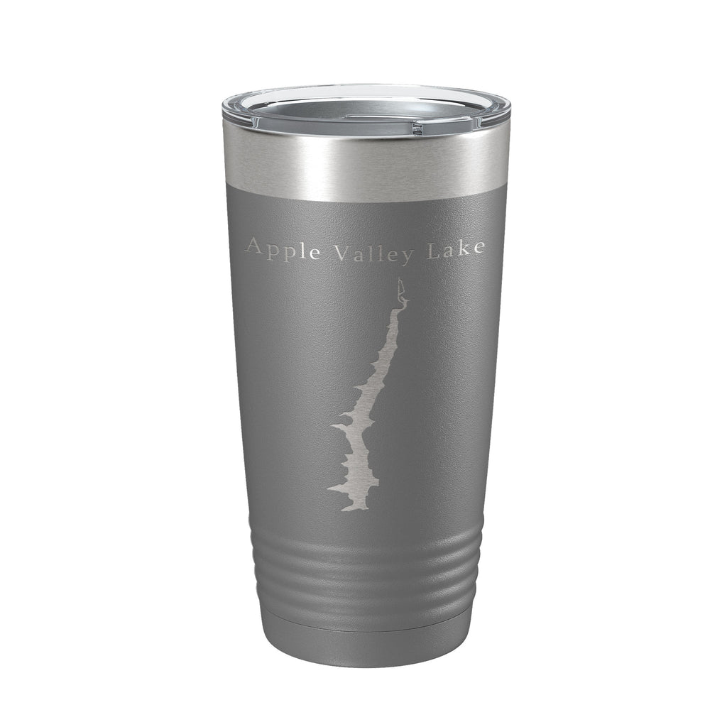 Apple Valley Lake Map Tumbler Travel Mug Insulated Laser Engraved Coffee Cup Ohio 20 oz