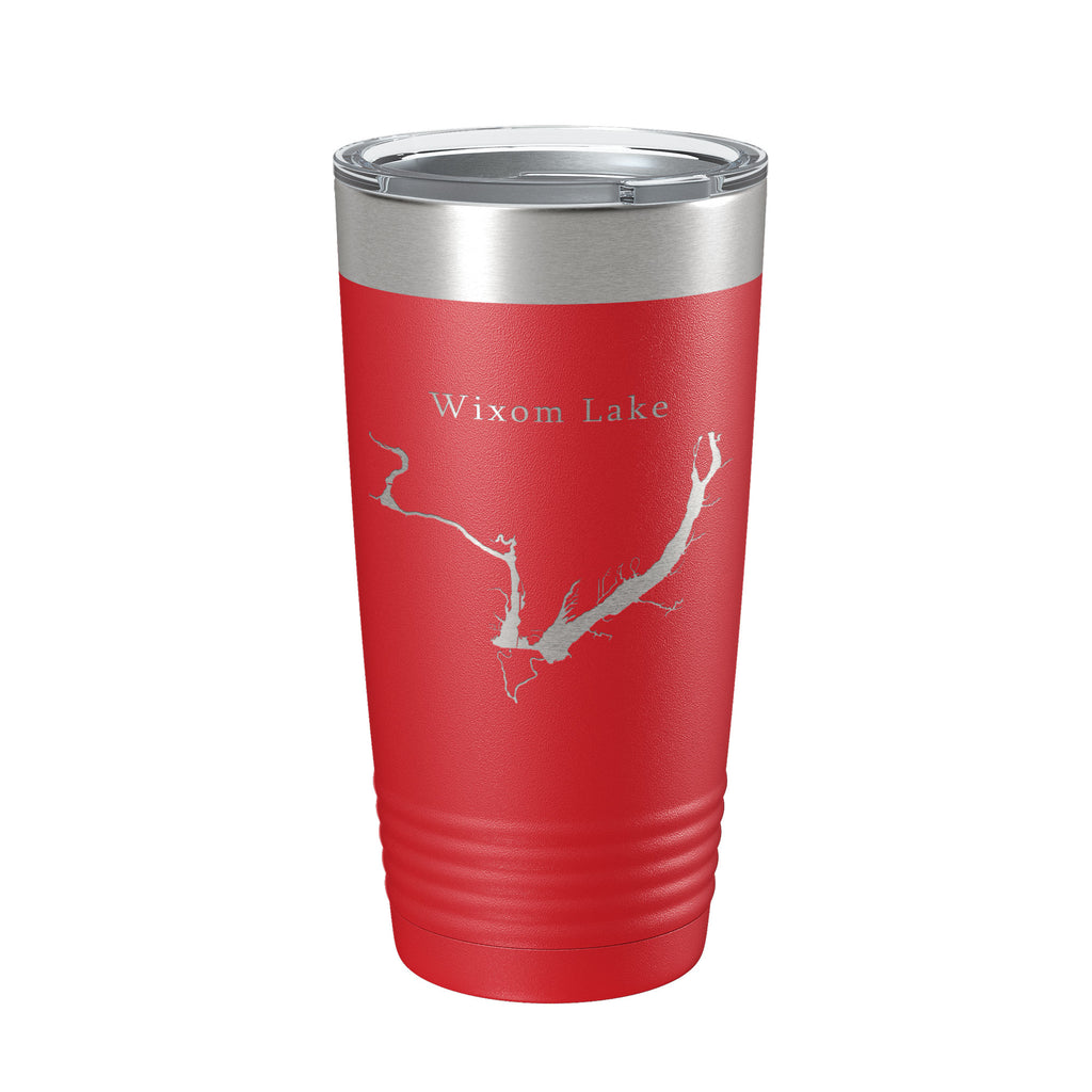 Wixom Lake Tittabawassee Map Tumbler Travel Mug Insulated Laser Engraved Coffee Cup Michigan 20 oz