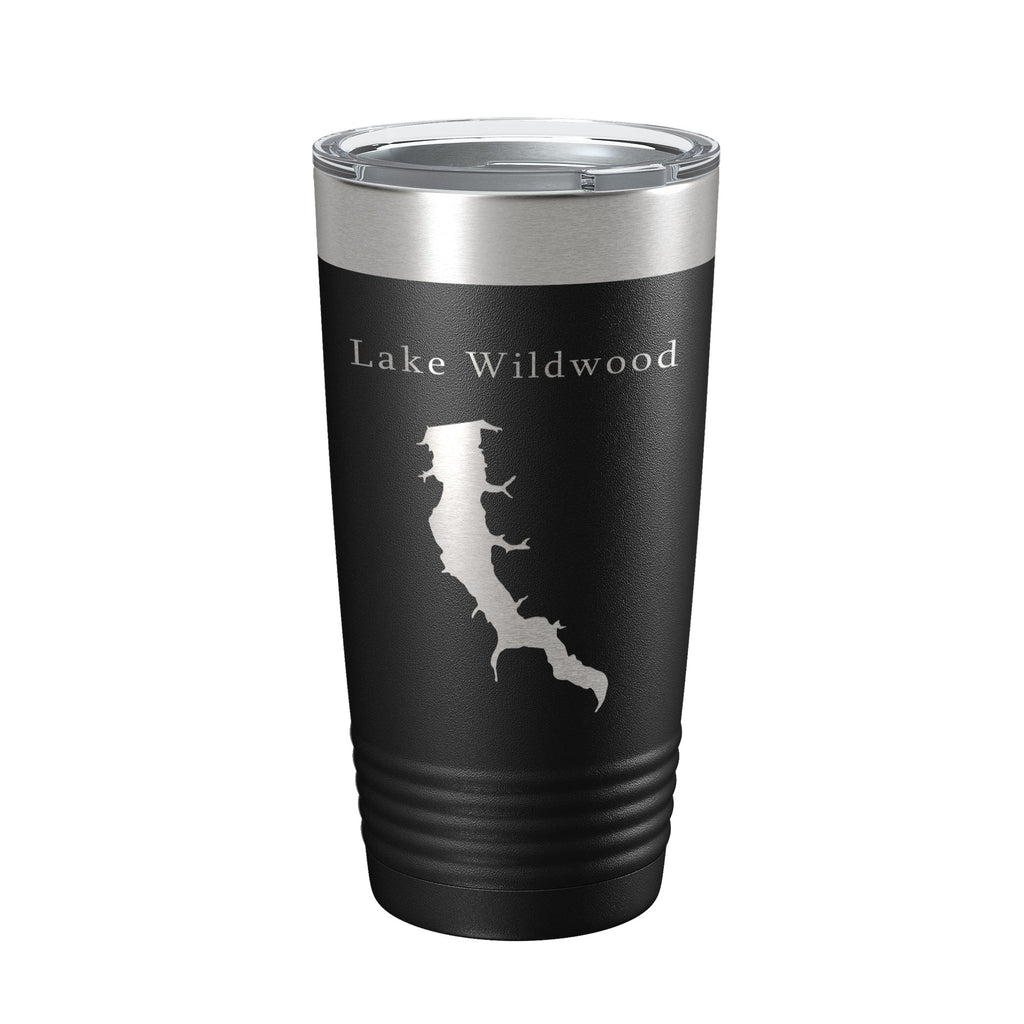 Lake Wildwood Map Tumbler Travel Mug Insulated Laser Engraved Coffee Cup Illinois 20 oz