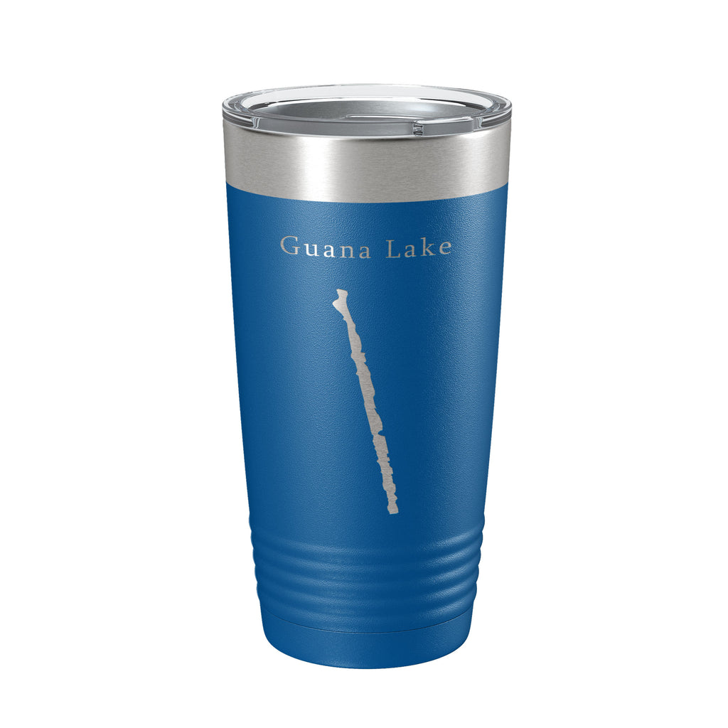 Guana Lake Map Tumbler Travel Mug Insulated Laser Engraved Coffee Cup Florida 20 oz