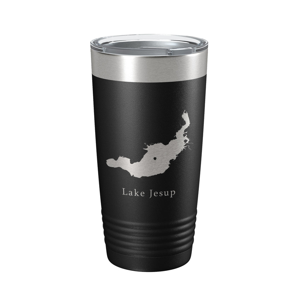 Lake Jesup Map Tumbler Travel Mug Insulated Laser Engraved Coffee Cup Florida 20 oz