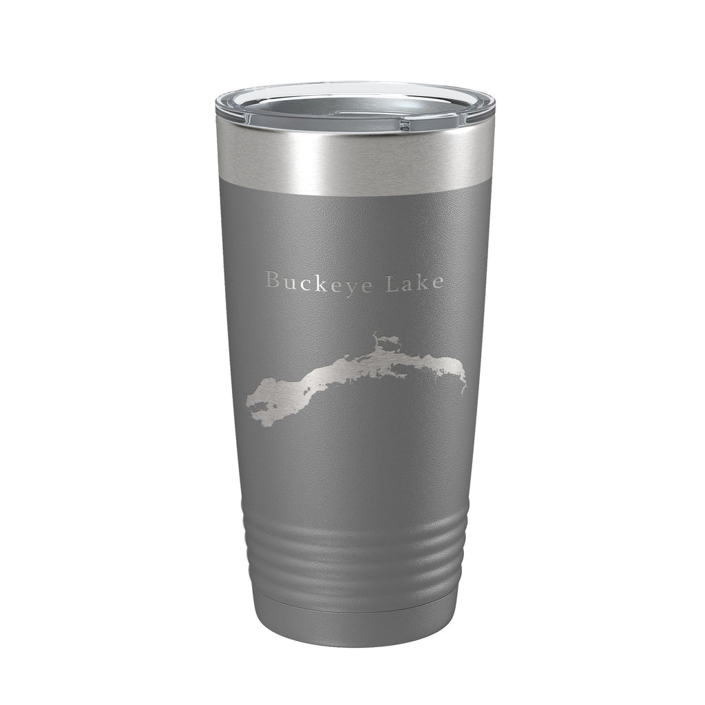 Buckeye Lake Map Tumbler Travel Mug Insulated Laser Engraved Coffee Cup Ohio 20 oz