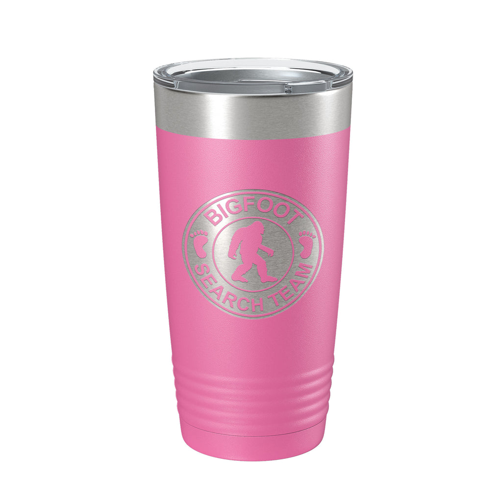 Bigfoot Tumbler Sasquatch Search Team Travel Mug Insulated Laser Engraved Coffee Cup Outdoorsman Gift 20 oz