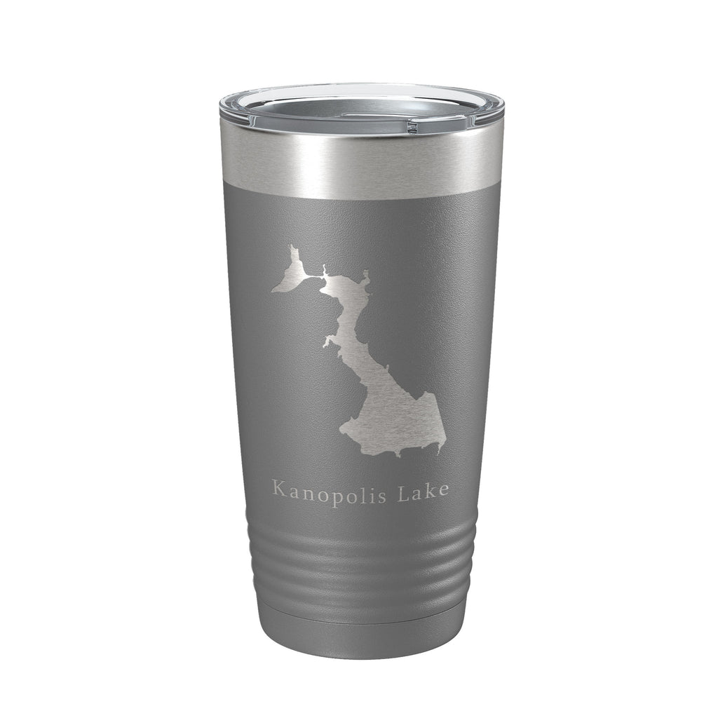 Kanopolis Lake Map Tumbler Travel Mug Insulated Laser Engraved Coffee Cup Kansas 20 oz