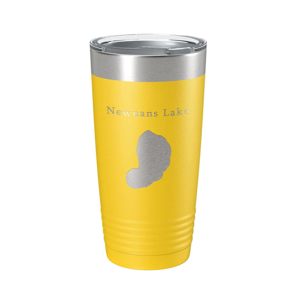 Newnans Lake Map Tumbler Travel Mug Insulated Laser Engraved Coffee Cup Florida 20 oz