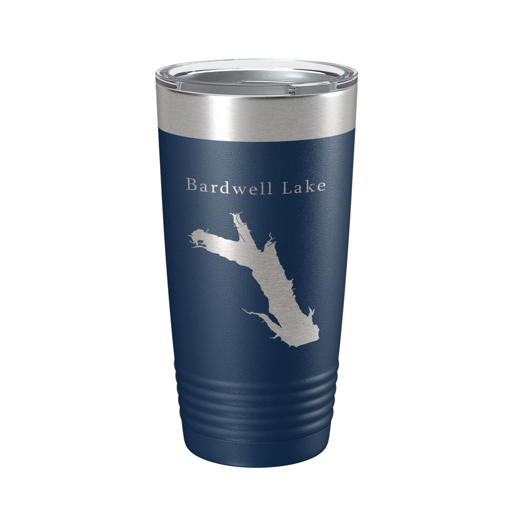 Bardwell Lake Map Tumbler Travel Mug Insulated Laser Engraved Coffee Cup Texas 20 oz
