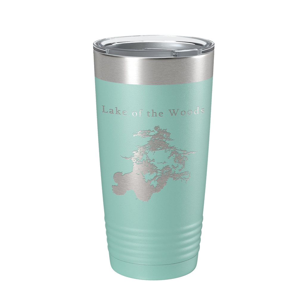 Lake of the Woods Map Tumbler Travel Mug Insulated Laser Engraved Coffee Cup Minnesota 20 oz