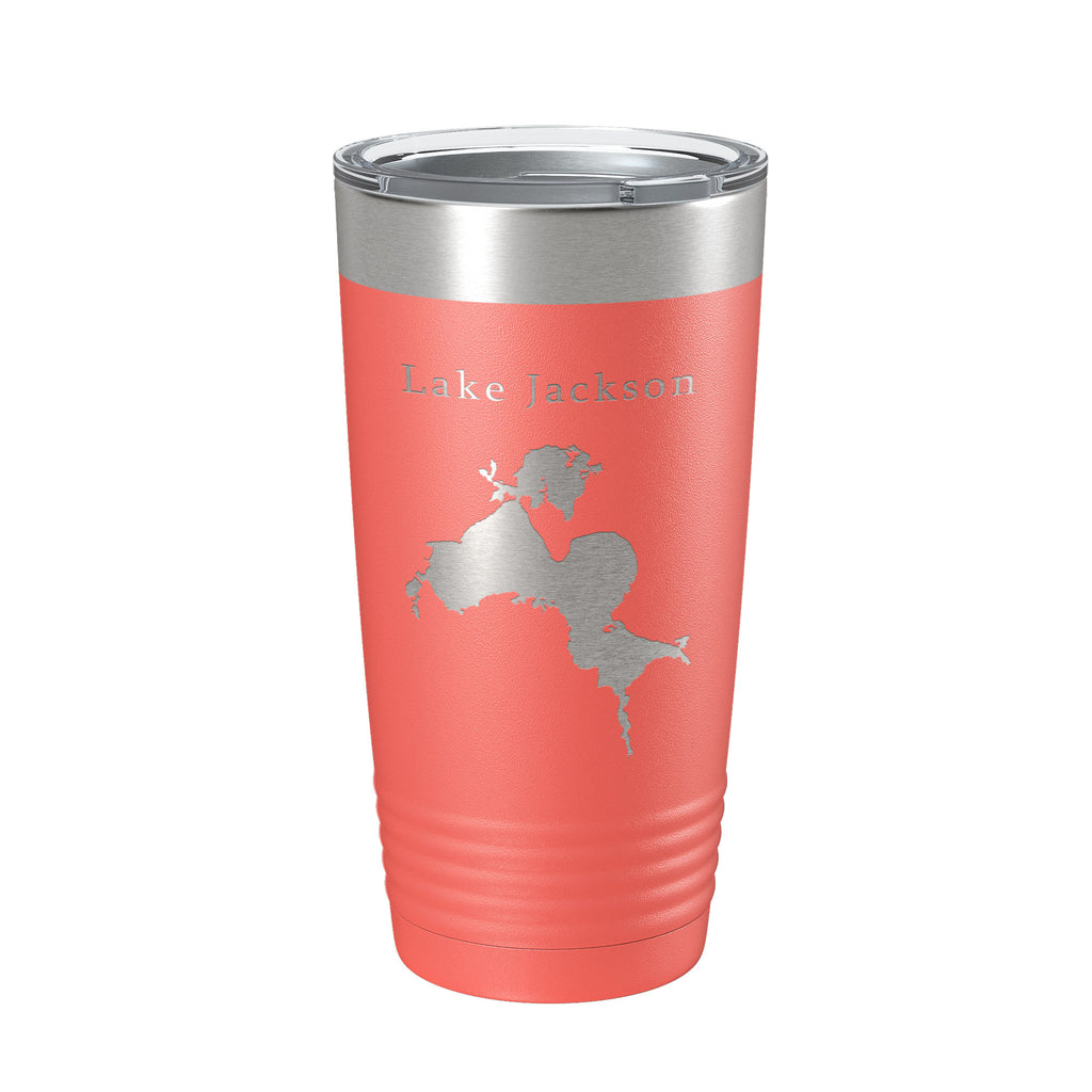 Lake Jackson Tallahassee Map Tumbler Travel Mug Insulated Laser Engraved Coffee Cup Florida 20 oz