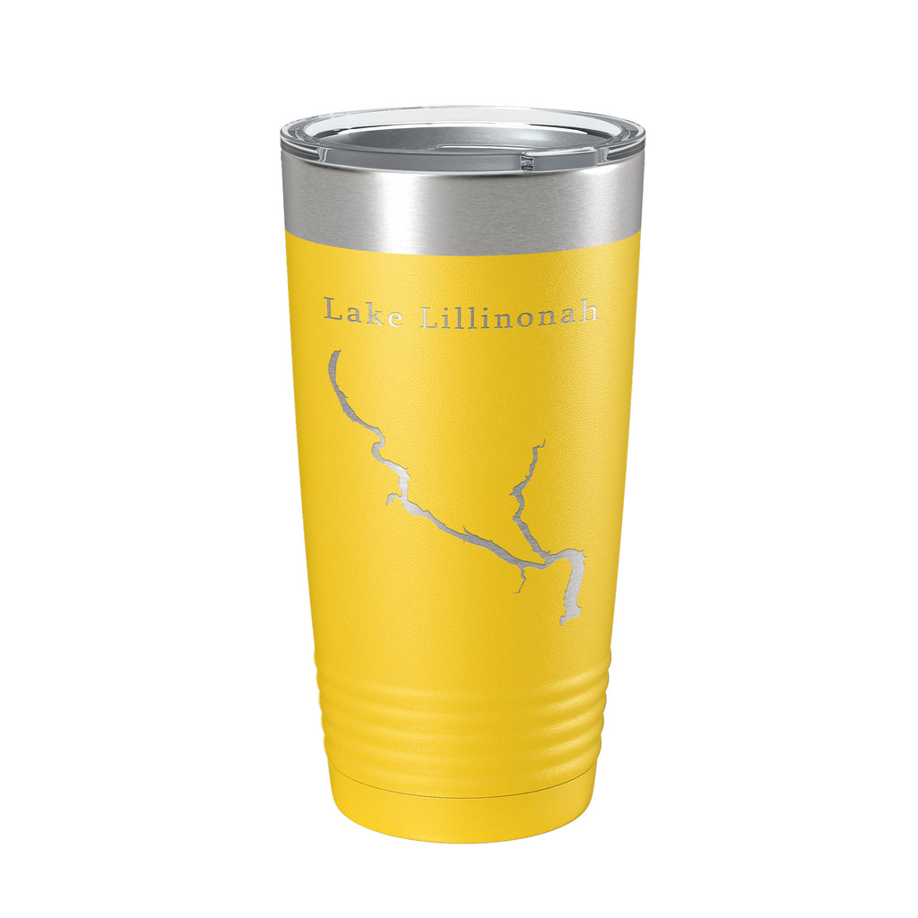 Lake Lillinonah Map Tumbler Travel Mug Insulated Laser Engraved Coffee Cup Housatonic River Connecticut 20 oz