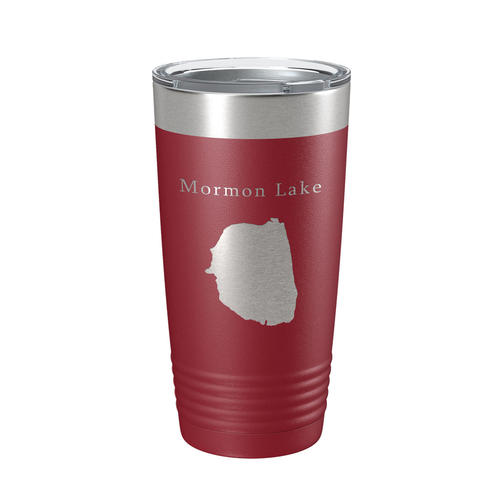 Mormon Lake Map Tumbler Travel Mug Insulated Laser Engraved Coffee Cup Arizona 20 oz
