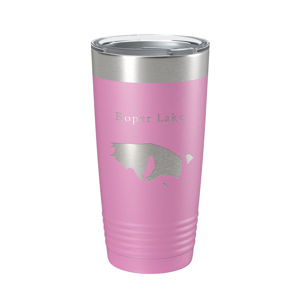 Roper Lake Map Tumbler Travel Mug Insulated Laser Engraved Coffee Cup Arizona 20 oz