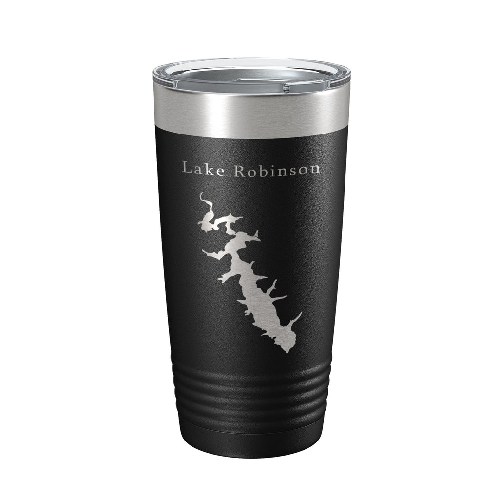 Lake Robinson Map Tumbler Travel Mug Insulated Laser Engraved Coffee Cup South Carolina 20 oz