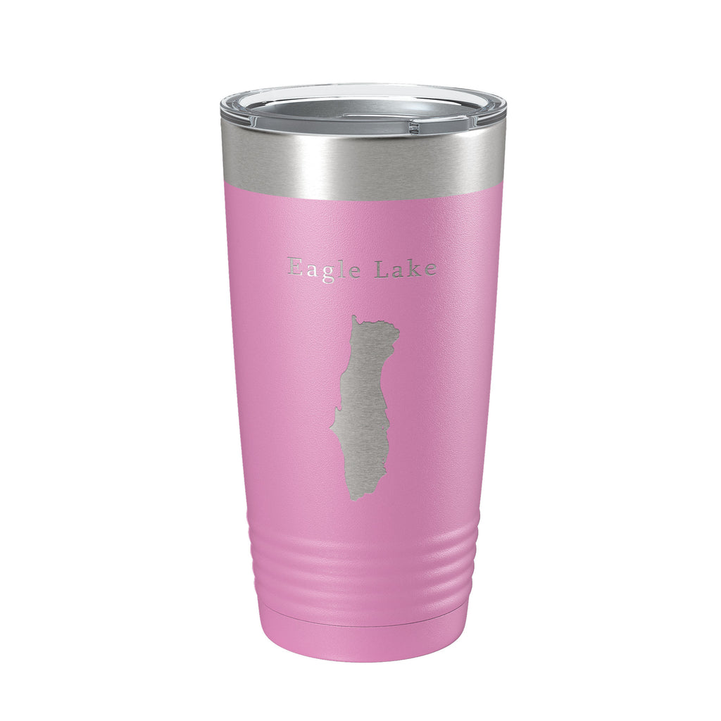 Eagle Lake Map Tumbler Travel Mug Insulated Laser Engraved Coffee Cup Acadia Maine 20 oz