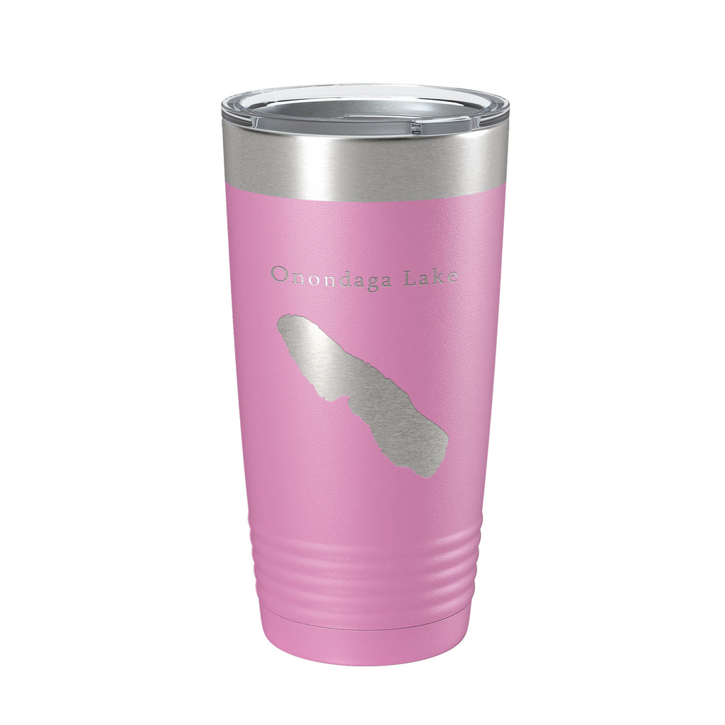 Onondaga Lake Map Tumbler Travel Mug Insulated Laser Engraved Coffee Cup Syracuse New York 20 oz
