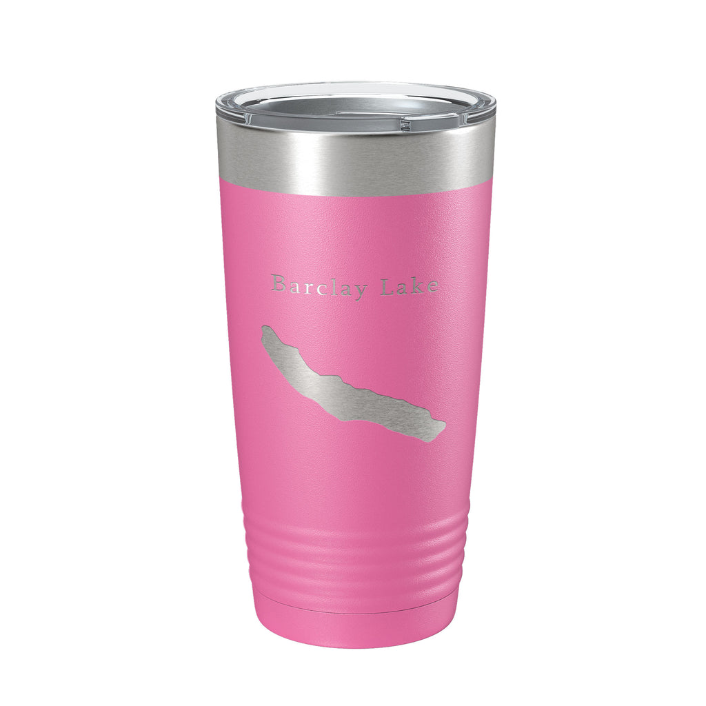 Barclay Lake Map Tumbler Travel Mug Insulated Laser Engraved Coffee Cup Washington 20 oz