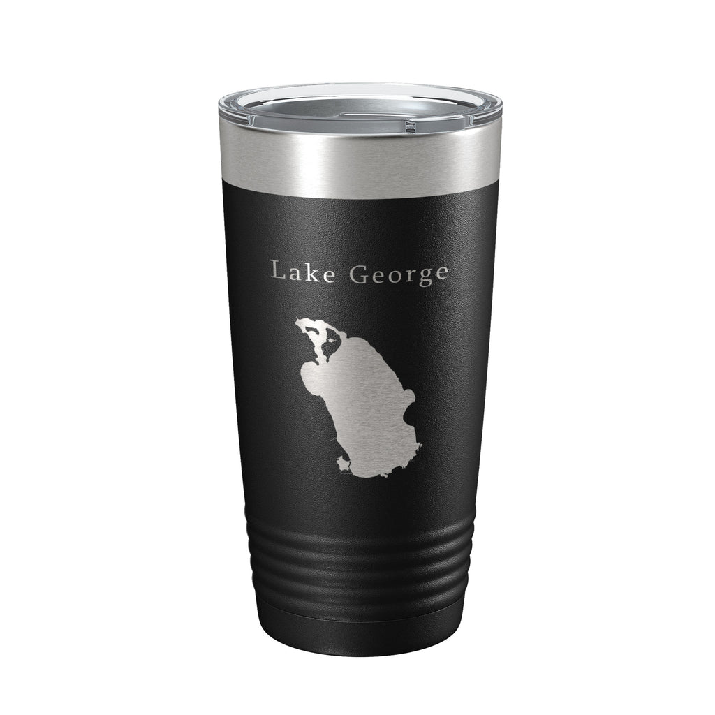 Lake George Map Tumbler Travel Mug Insulated Laser Engraved Coffee Cup Florida 20 oz