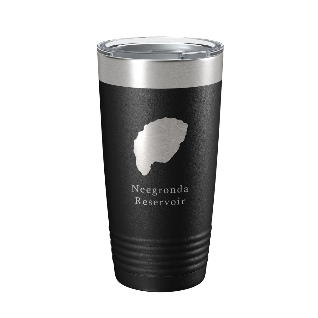Neegronda Reservoir Tumbler Lake Map Travel Mug Insulated Laser Engraved Coffee Cup Colorado 20 oz