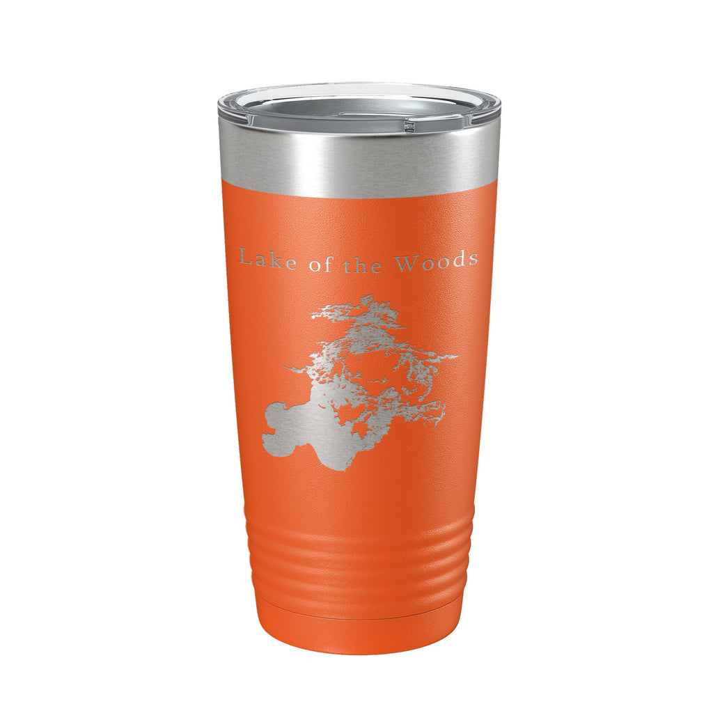 Lake of the Woods Map Tumbler Travel Mug Insulated Laser Engraved Coffee Cup Minnesota 20 oz