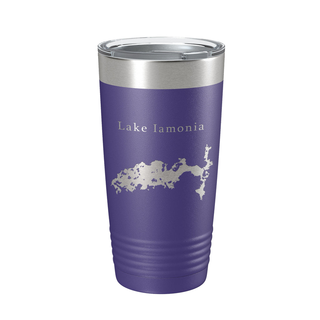 Lake Iamonia Map Tumbler Travel Mug Insulated Laser Engraved Coffee Cup Florida 20 oz