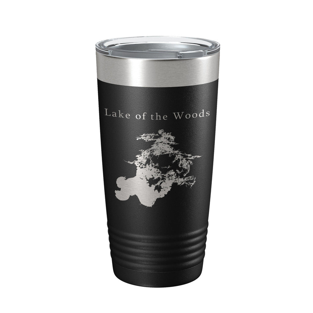 Lake of the Woods Map Tumbler Travel Mug Insulated Laser Engraved Coffee Cup Minnesota 20 oz