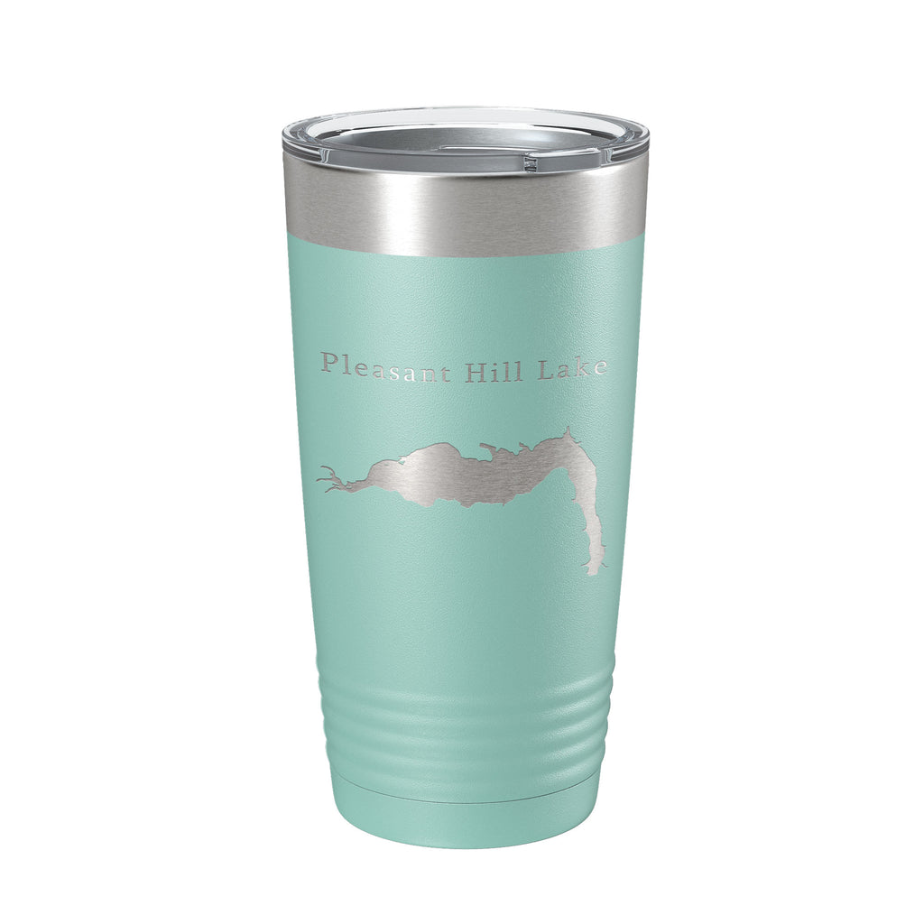 Pleasant Hill Lake Map Tumbler Travel Mug Insulated Laser Engraved Coffee Cup Ohio 20 oz