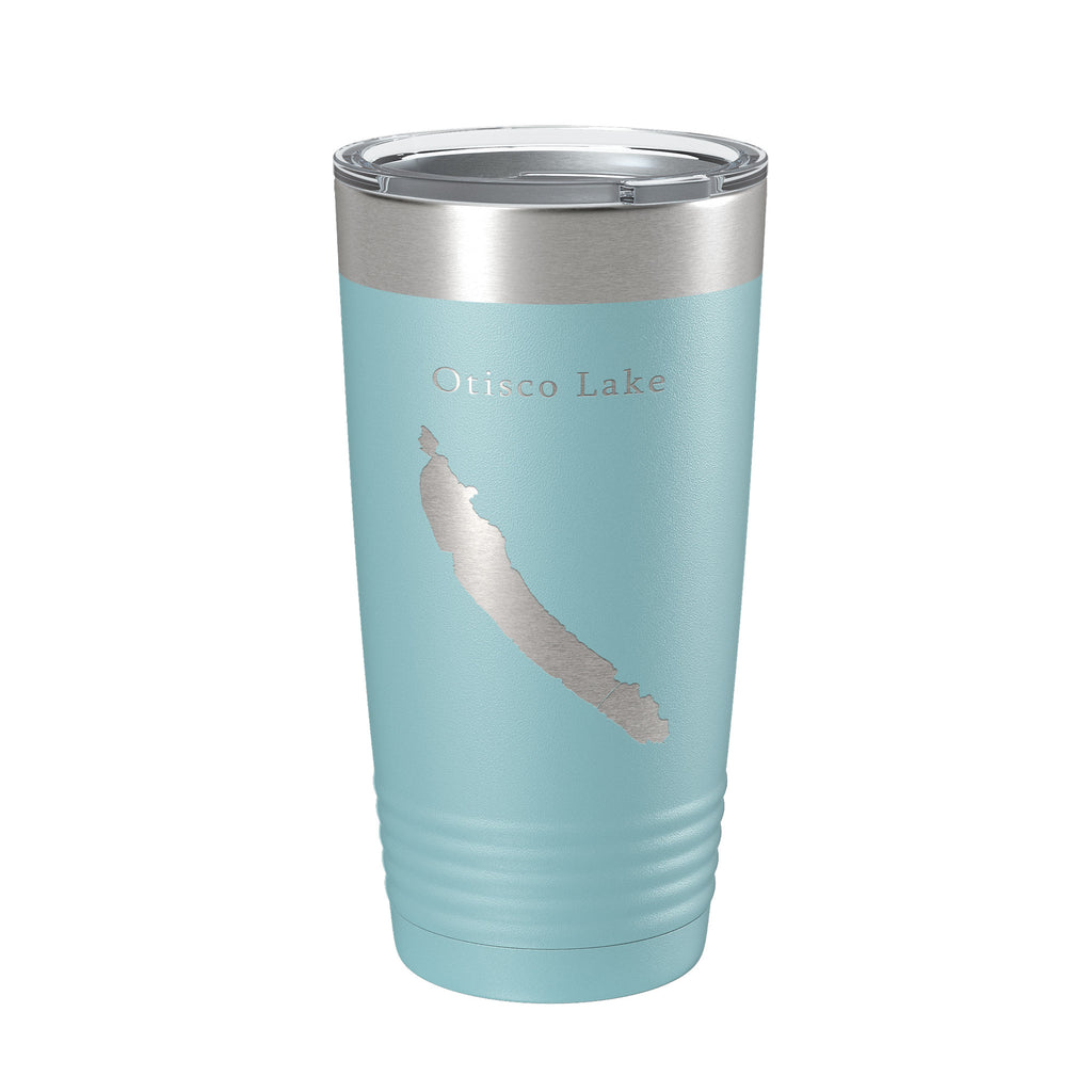 Otisco Lake Map Tumbler Travel Mug Insulated Laser Engraved Coffee Cup New York 20 oz