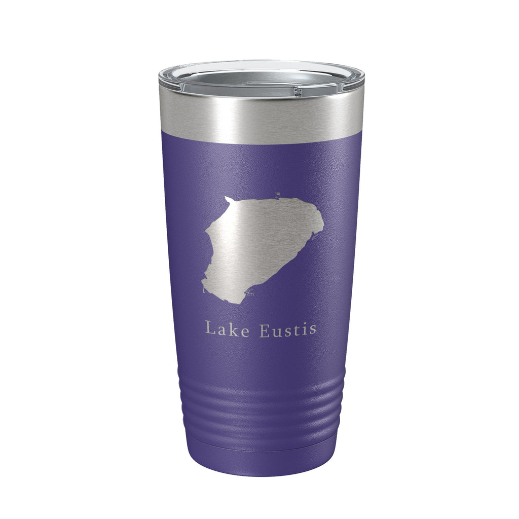Lake Eustis Map Tumbler Travel Mug Insulated Laser Engraved Coffee Cup Florida 20 oz