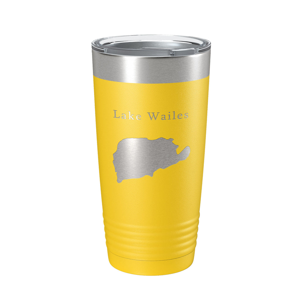 Lake Wailes Wales Map Tumbler Travel Mug Insulated Laser Engraved Coffee Cup Florida 20 oz